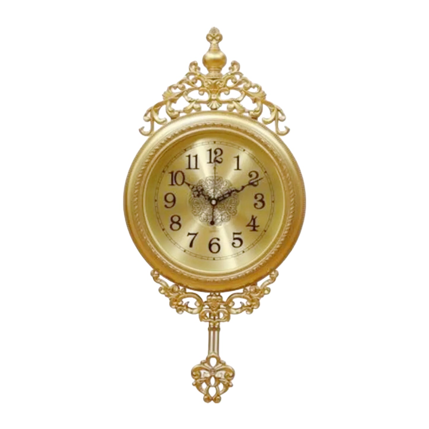 Horloge Murale Décorative Dorée