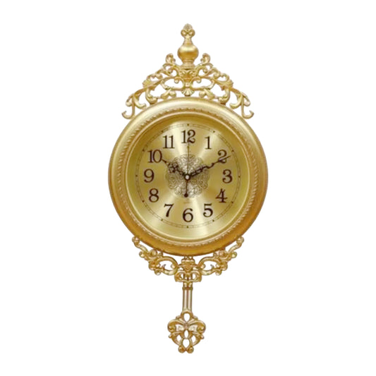 Horloge Murale Décorative Dorée