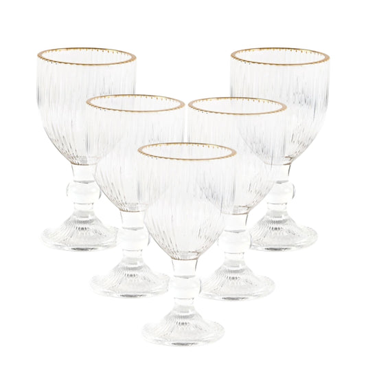 Service de 6 Verres à Zrir en Dorée