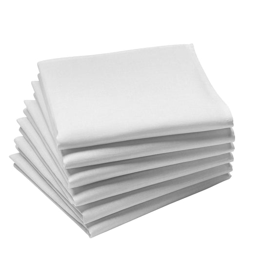 Lot de 6 Serviettes Blanches