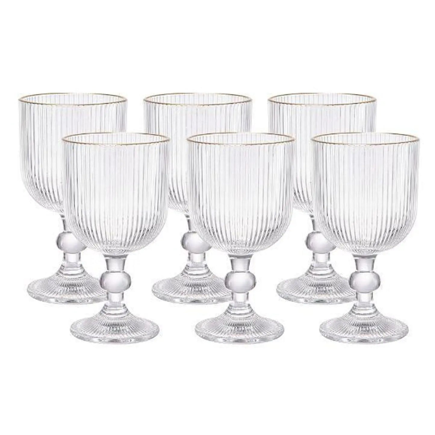 Service de 6 Verres à Jus en Dorée