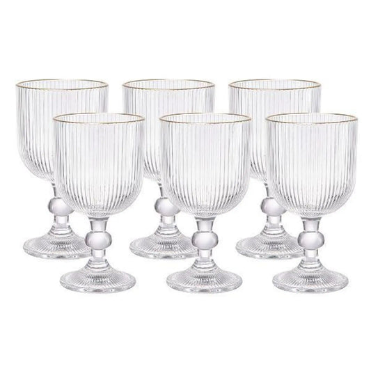 Service de 6 Verres à Jus en Dorée