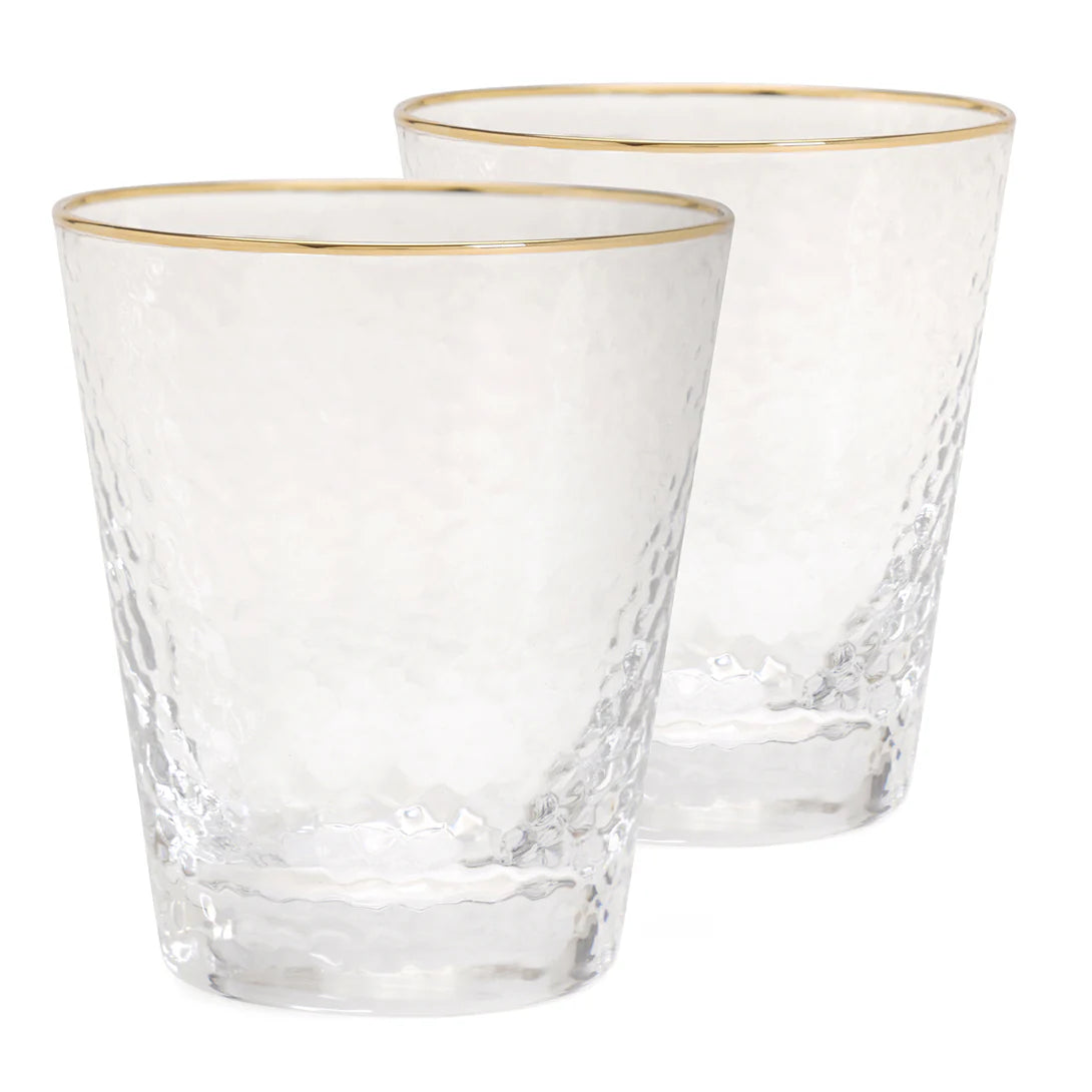 Service de 6 Verres à Eau en Dorée