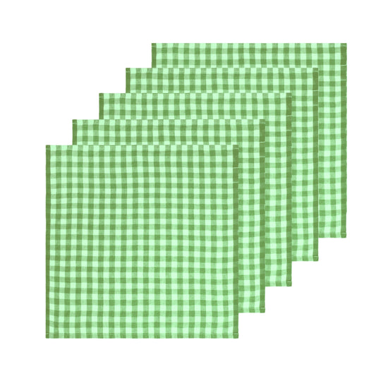 Lot de 6 Serviettes Vertes