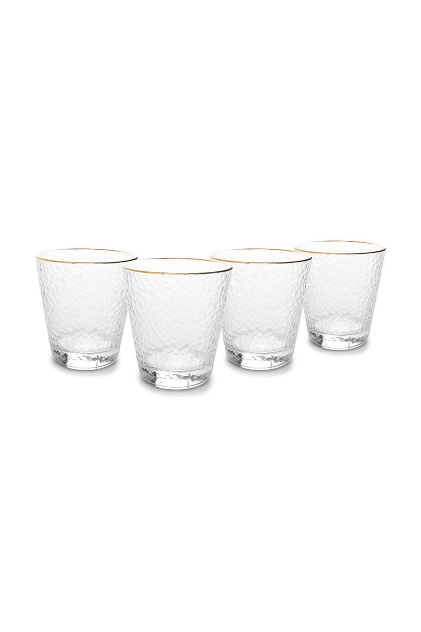 Service de 6 Verres à Eau en Dorée