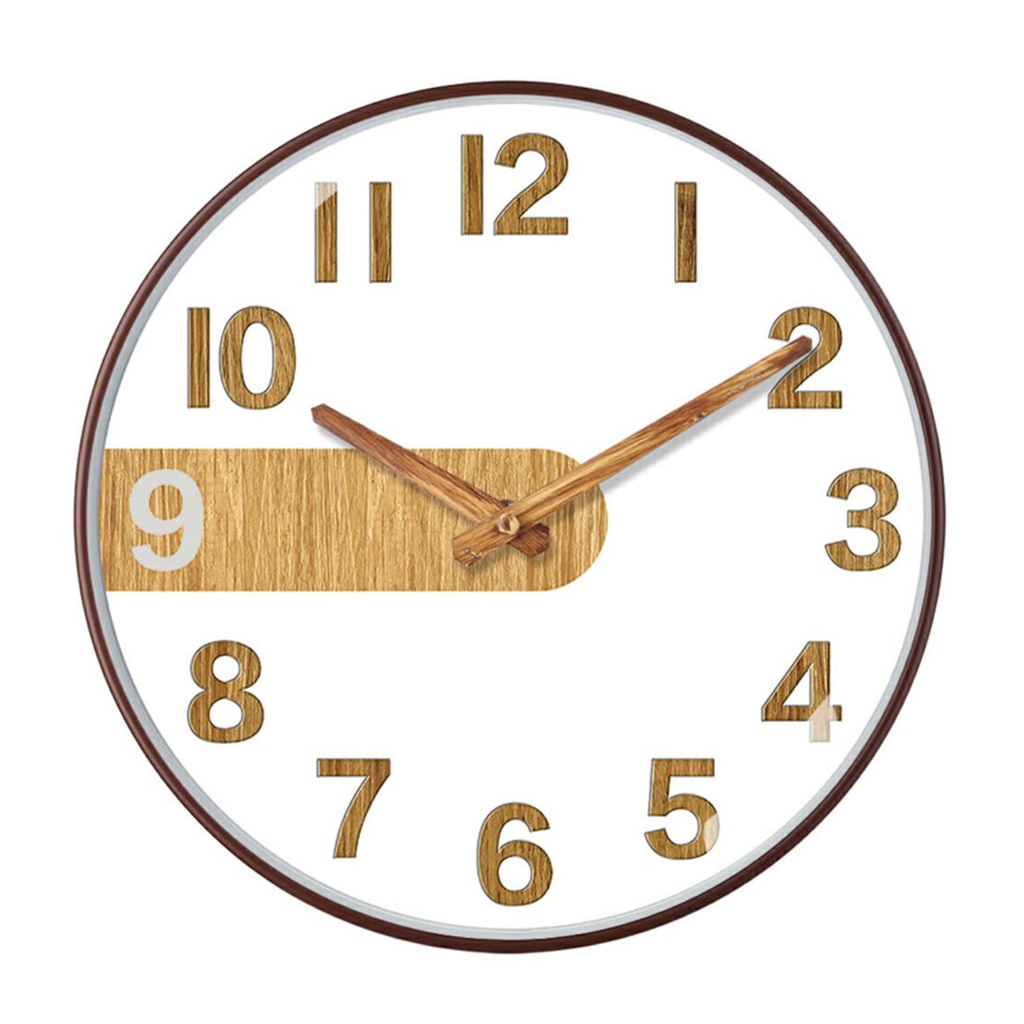 Horloge Murale Décorative effet Bois