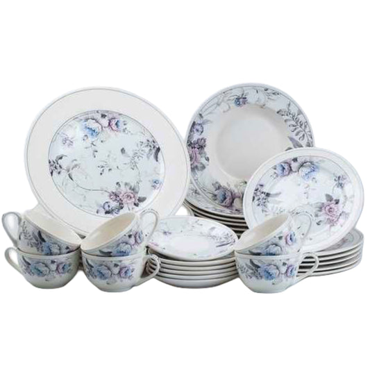 Service Petit Déjeuner 30 Pièces en Porcelaine