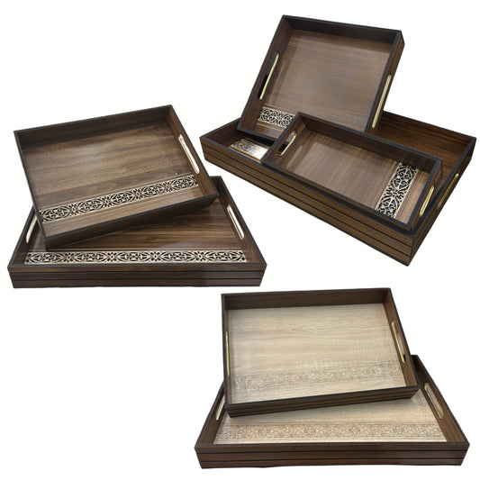 Série de Plateaux en Bois