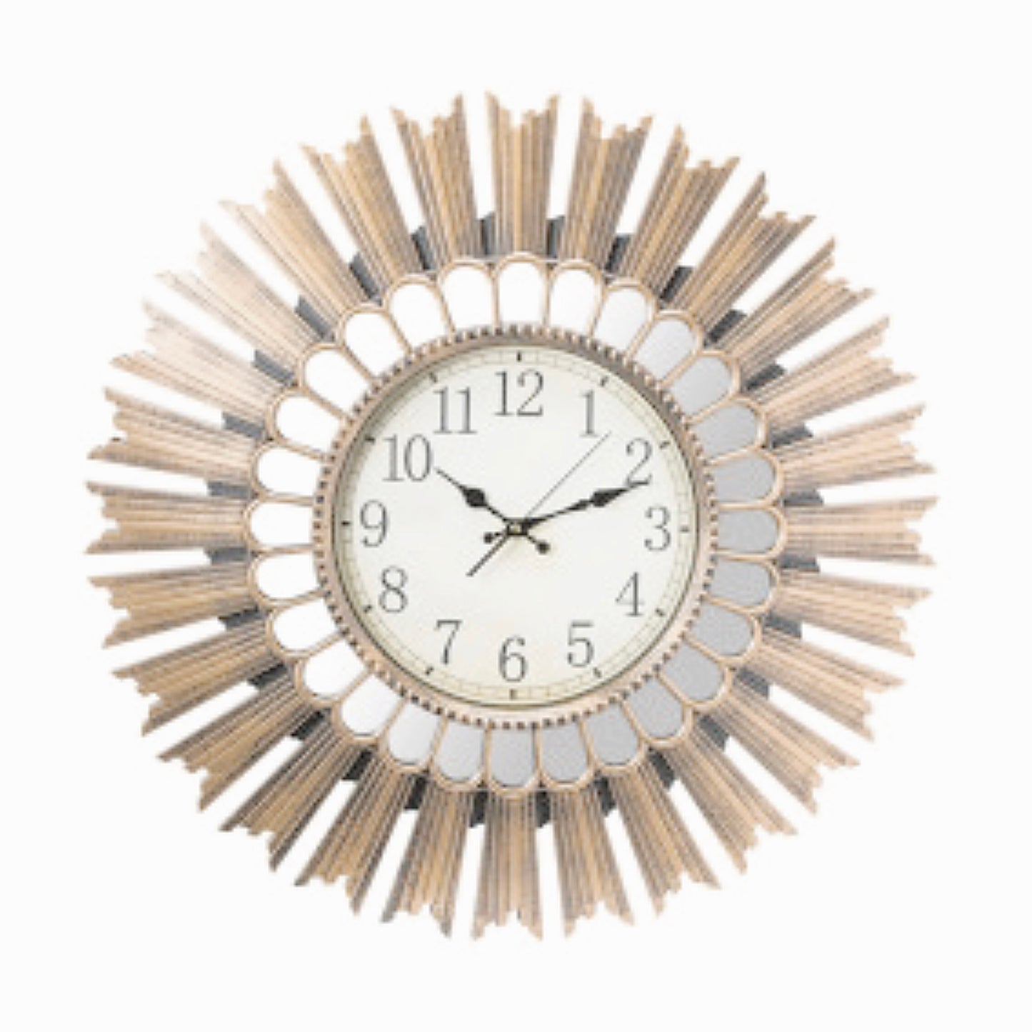Horloge Murale Décorative en Plastique Rose Gold