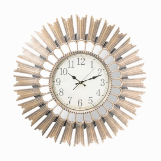 Horloge Murale Décorative en Plastique Rose Gold