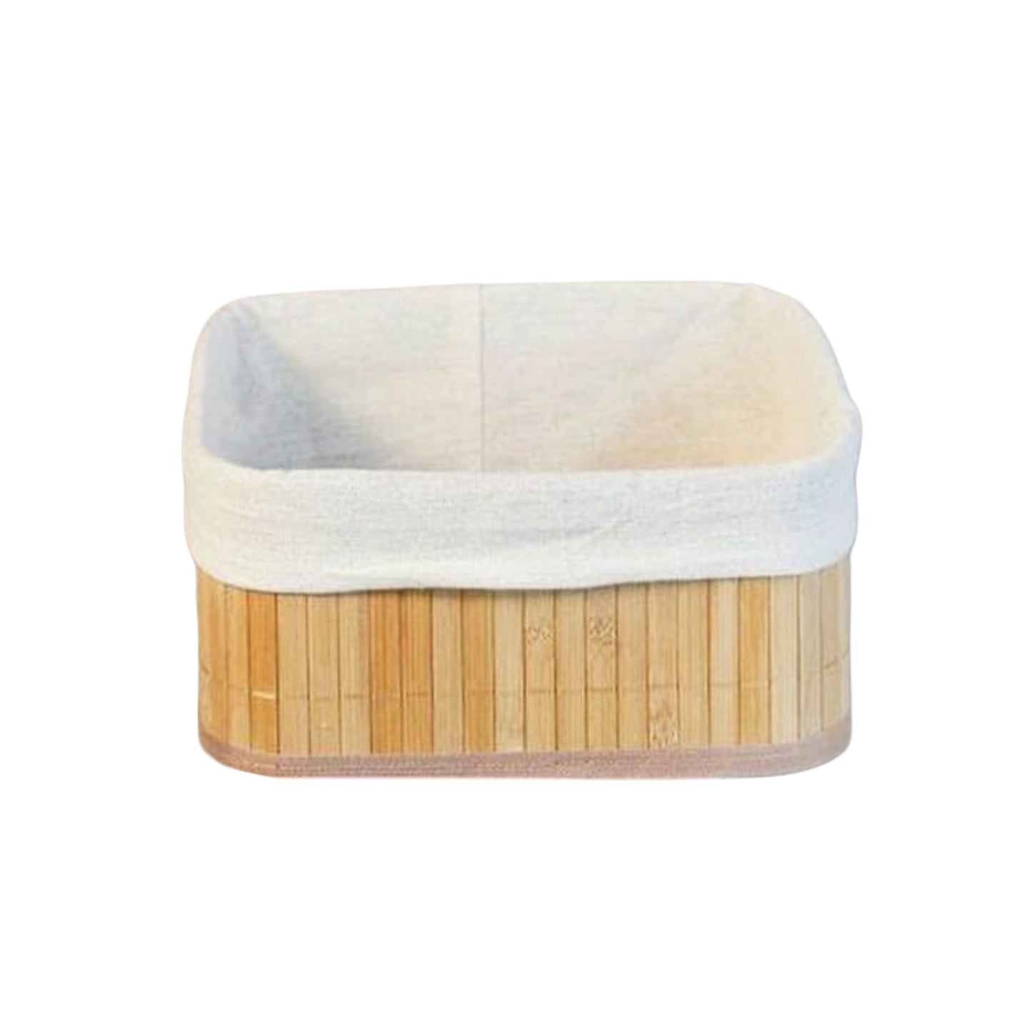 Panier en Bamboo & Tissu
