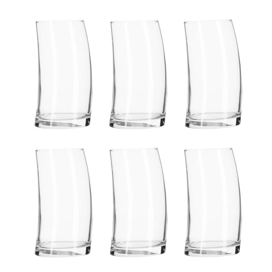 Service de 6 Verres à Eau Incurvé