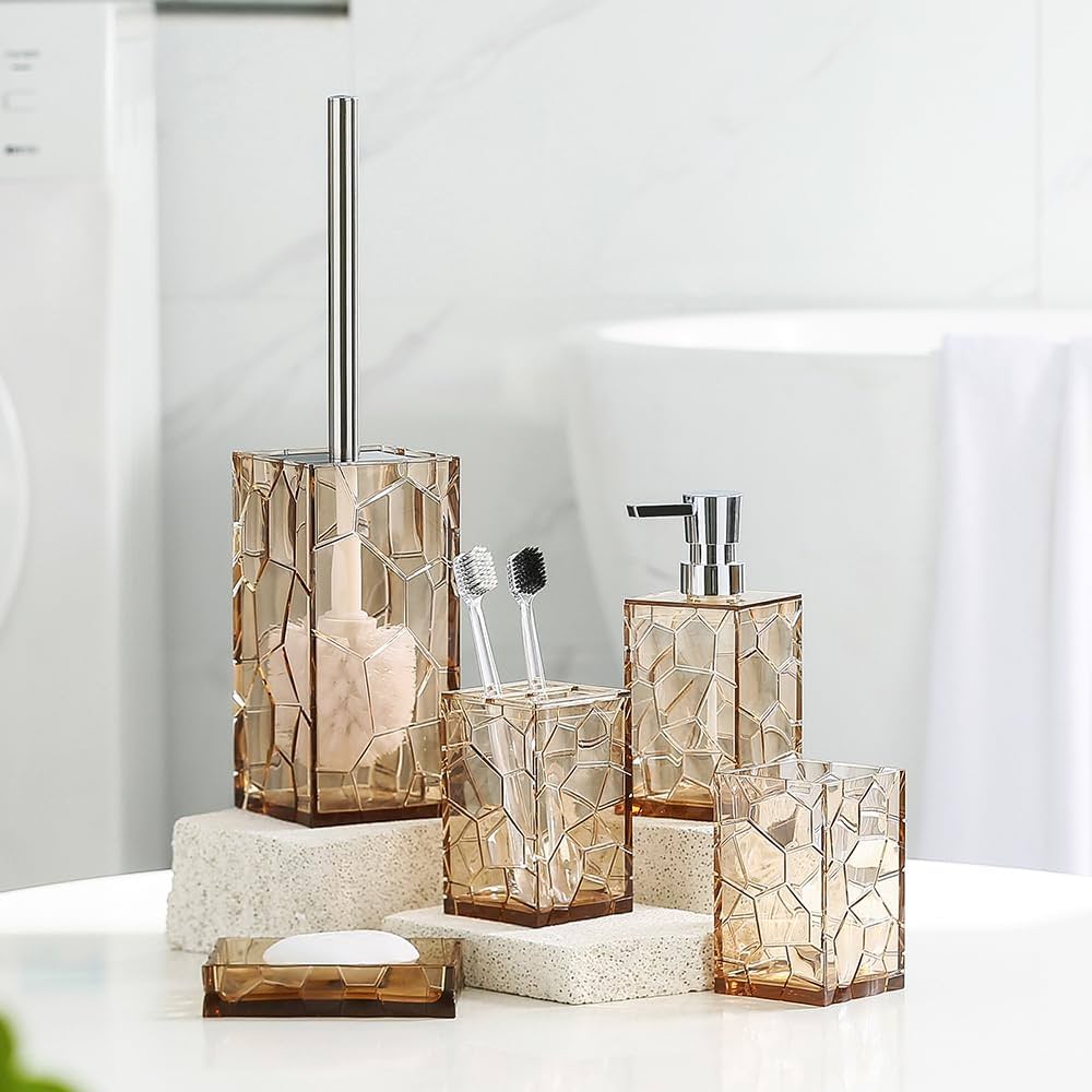 Set de Salle de Bain en Acrylique 6 Pièces