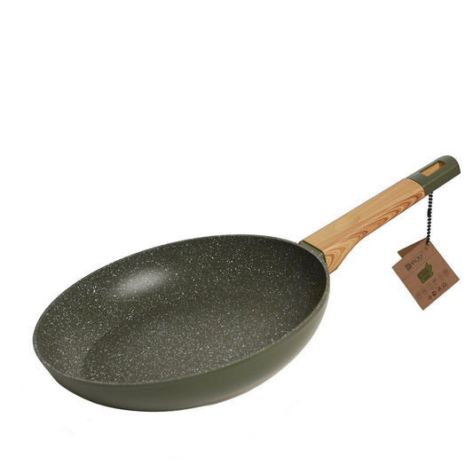 Poêle Granite Avec Manche En Bois