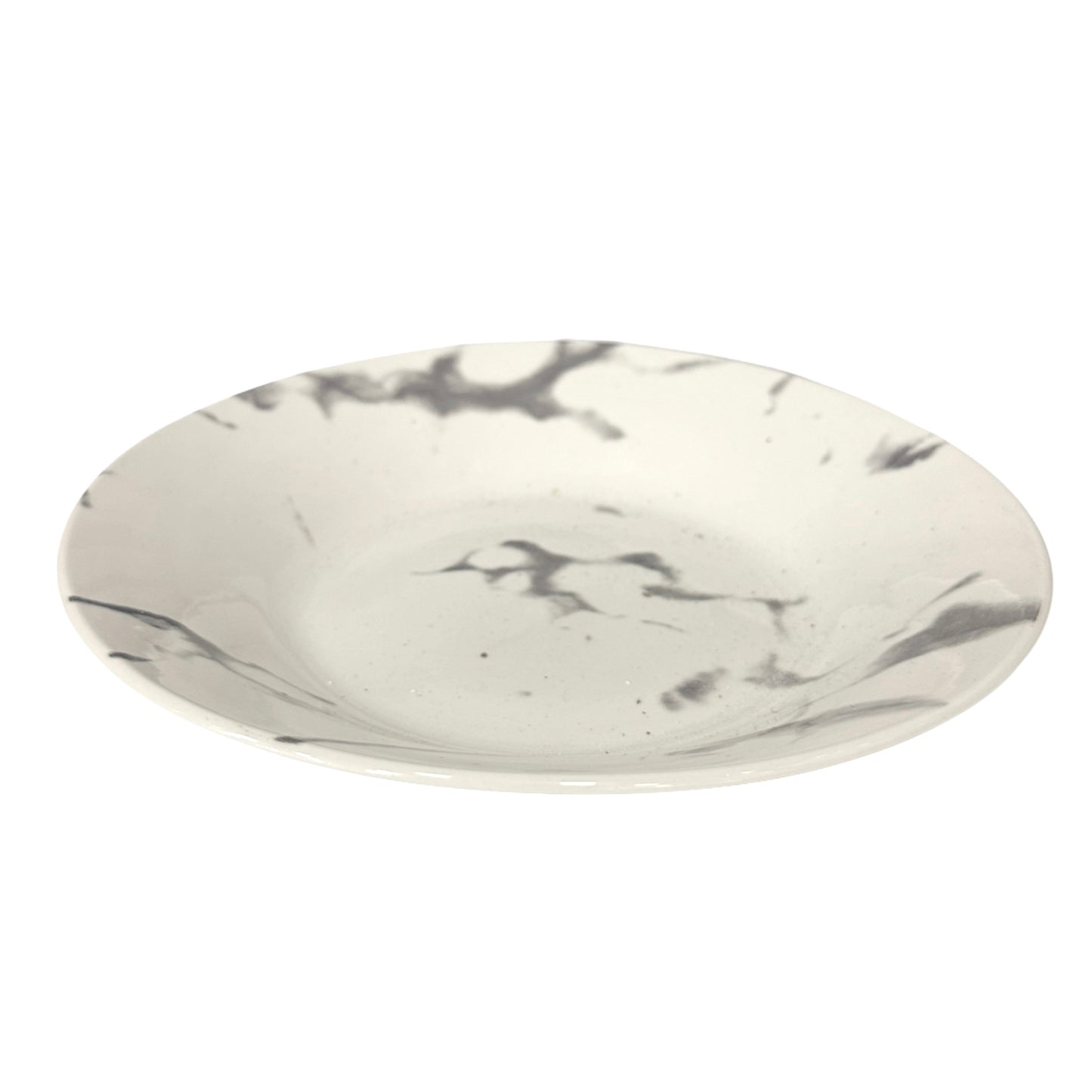 Vaiselle en Porcelaine Blanc Marbré