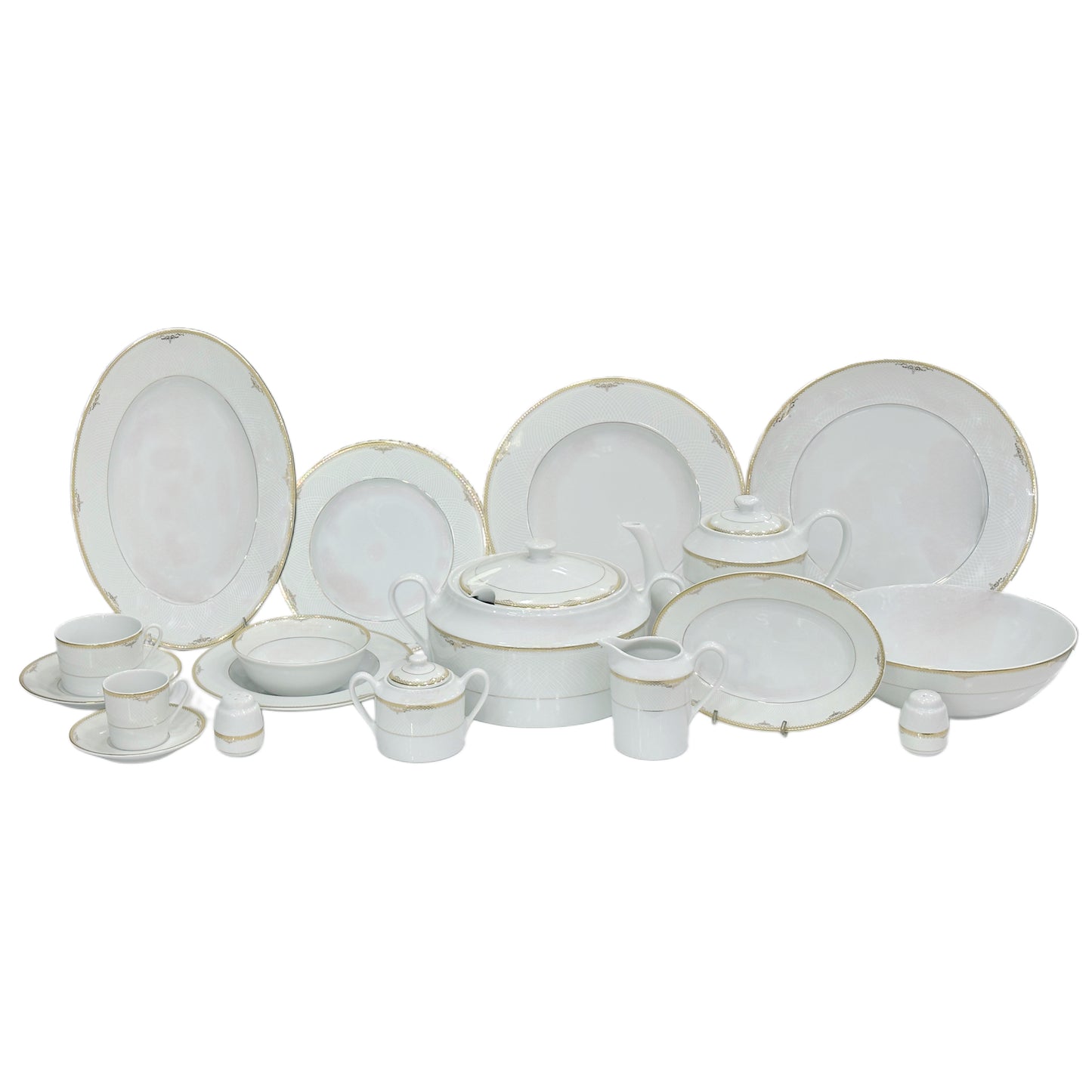 Service À Table En Porcelaine 60 Pièces
