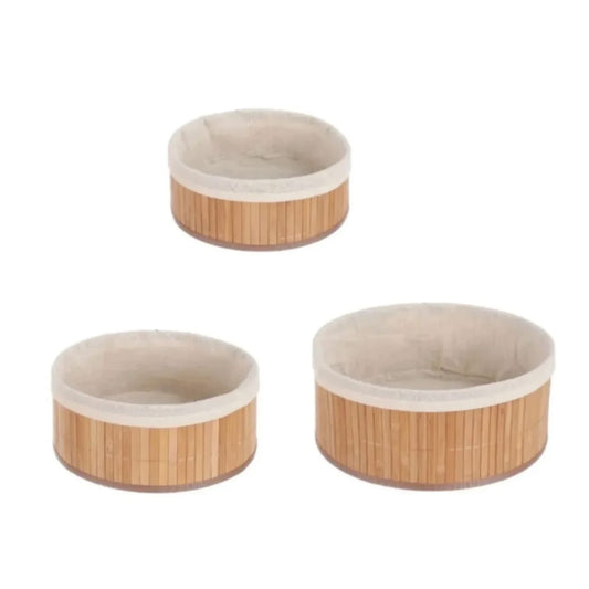 Panier en Bamboo & Tissu