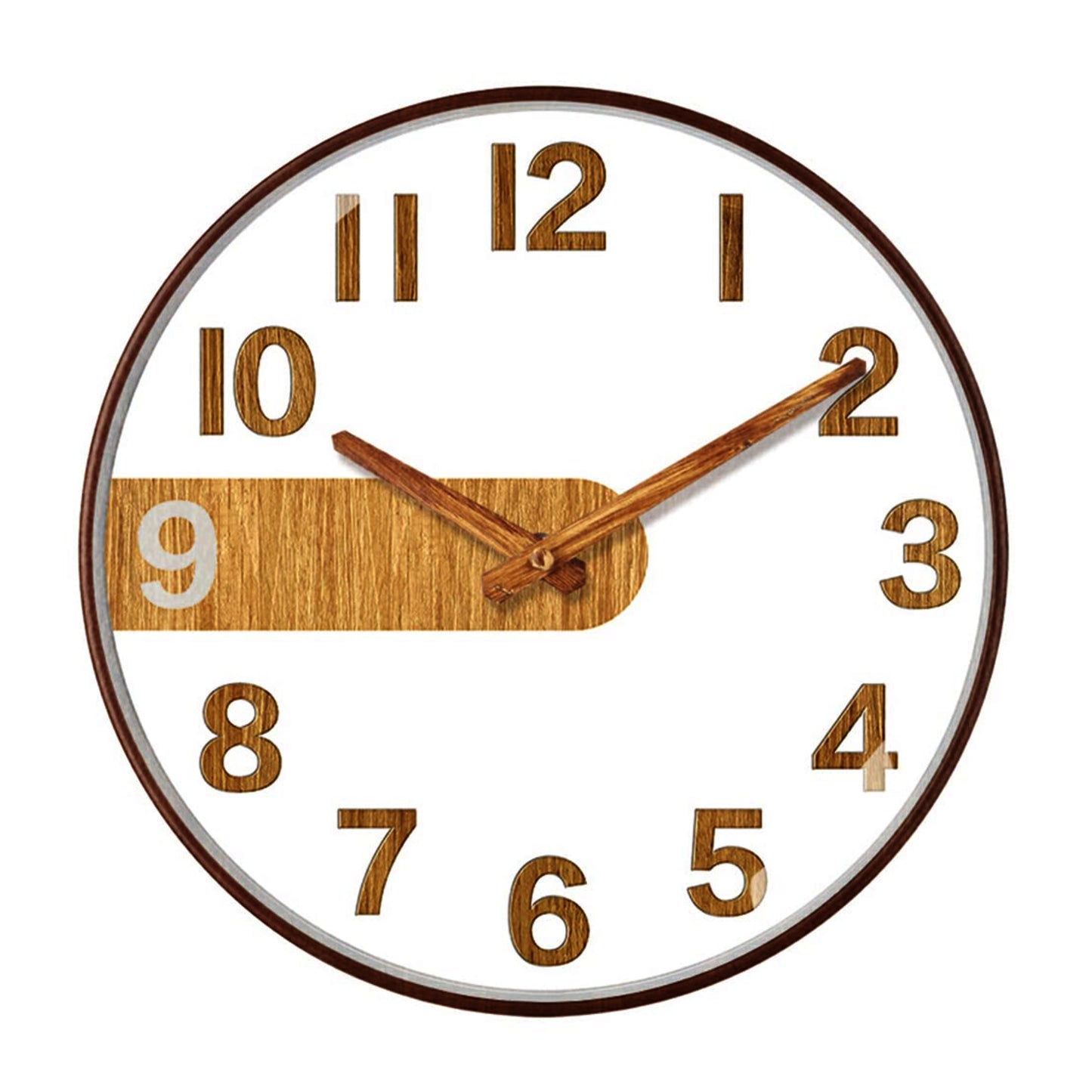 Horloge Murale Décorative effet Bois