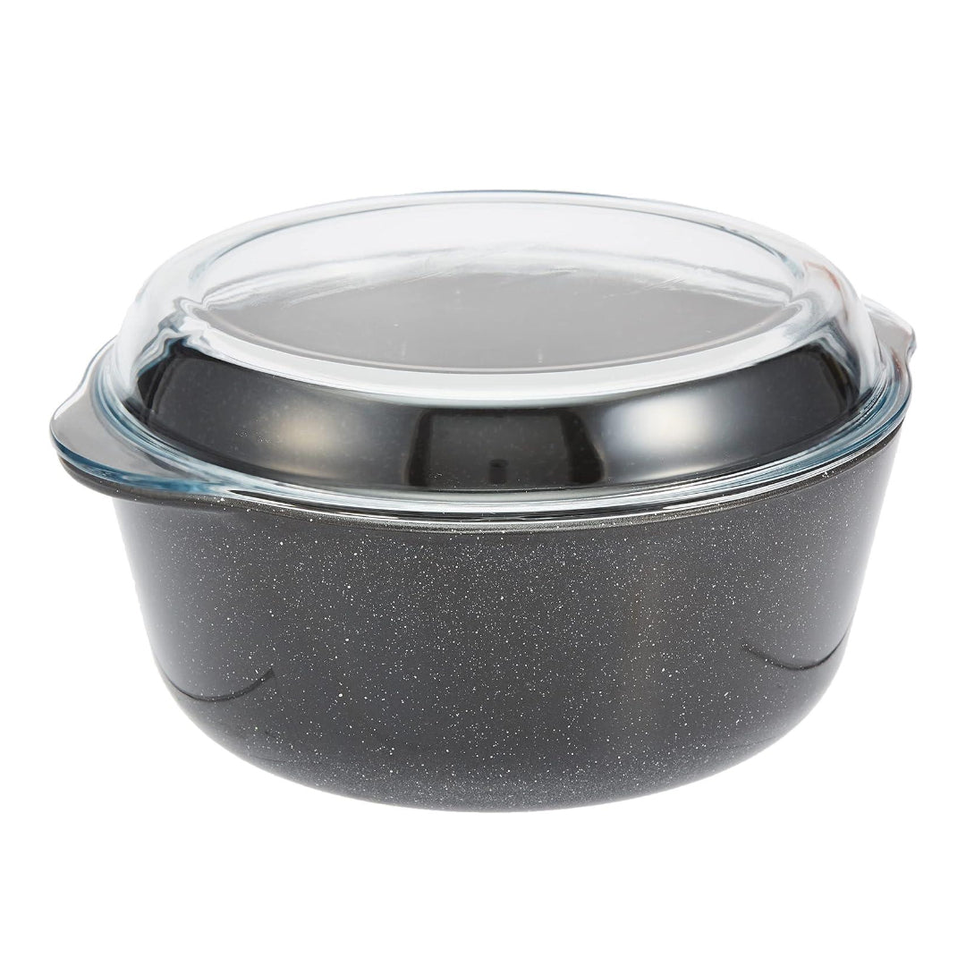Plat de Cuisson Rond en Verre