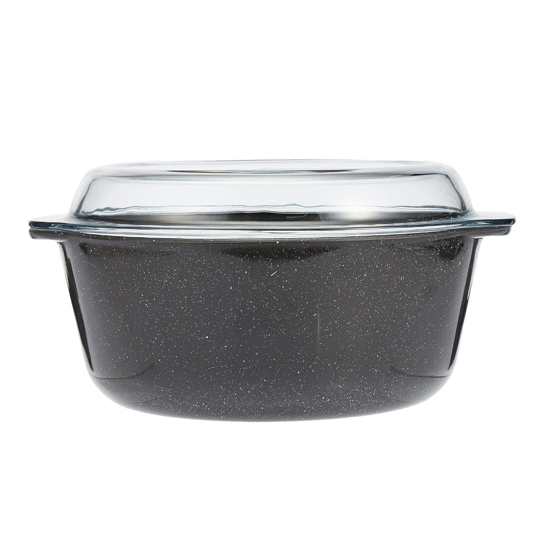 Plat de Cuisson Rond en Verre