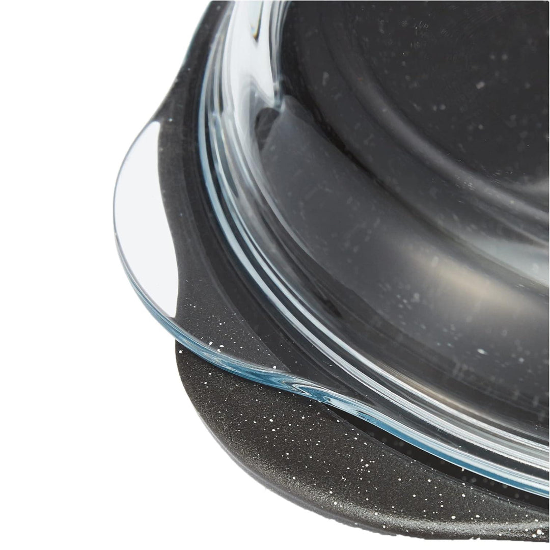 Plat de Cuisson Rond en Verre