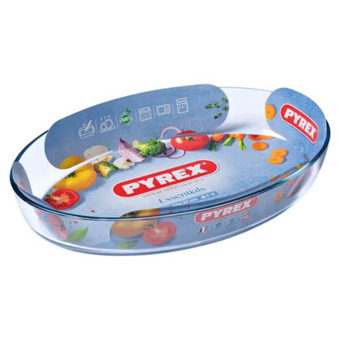 Plat De Cuisson Ovale En Verre 27/39cm