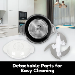 Hachoir en Acier Silver Crest 5 Litres 1200W