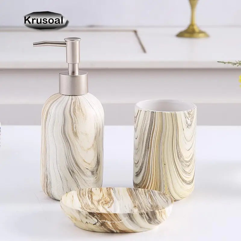 Set de Salle de Bain 4 Pièces en Céramique