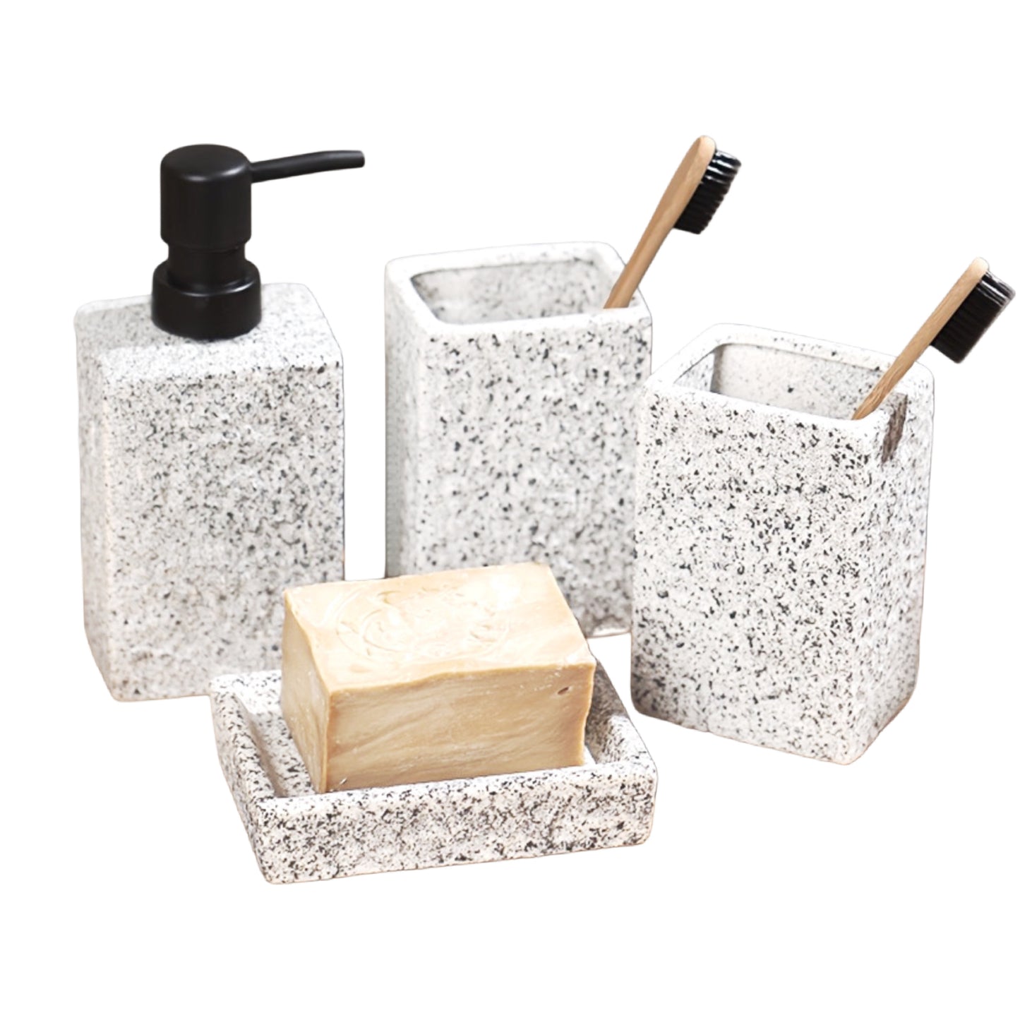 Set de Salle de Bain 4 Pièces en Céramique