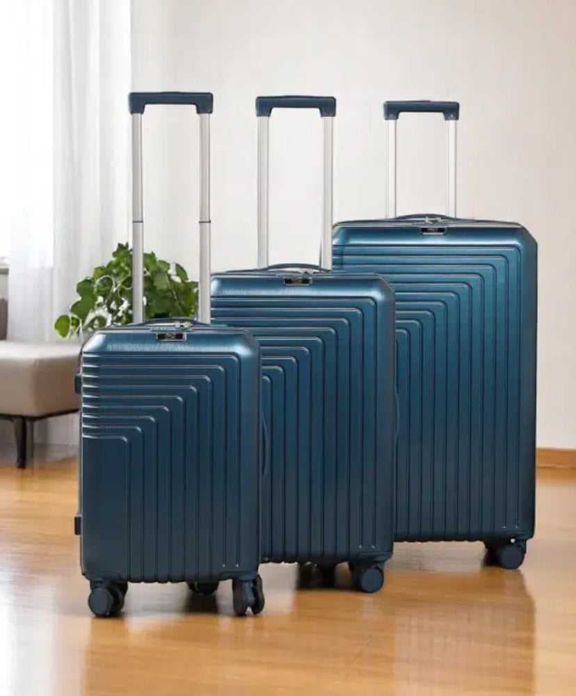 Série de 3 Valises incassables ABS - Bleu