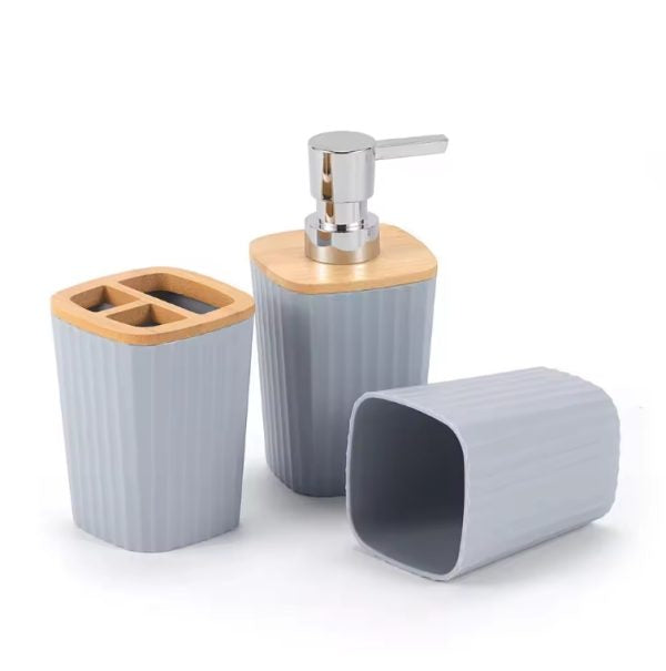 Set de Salle de Bain en Plastique 7 Pièces