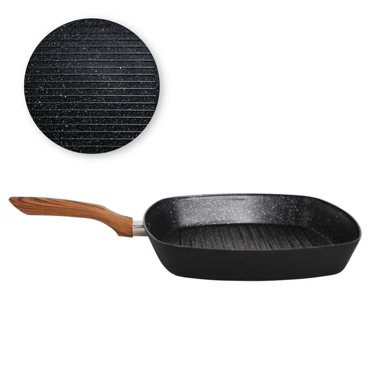 Poêle Rectangulaire en Granite Olina anti-adhésif