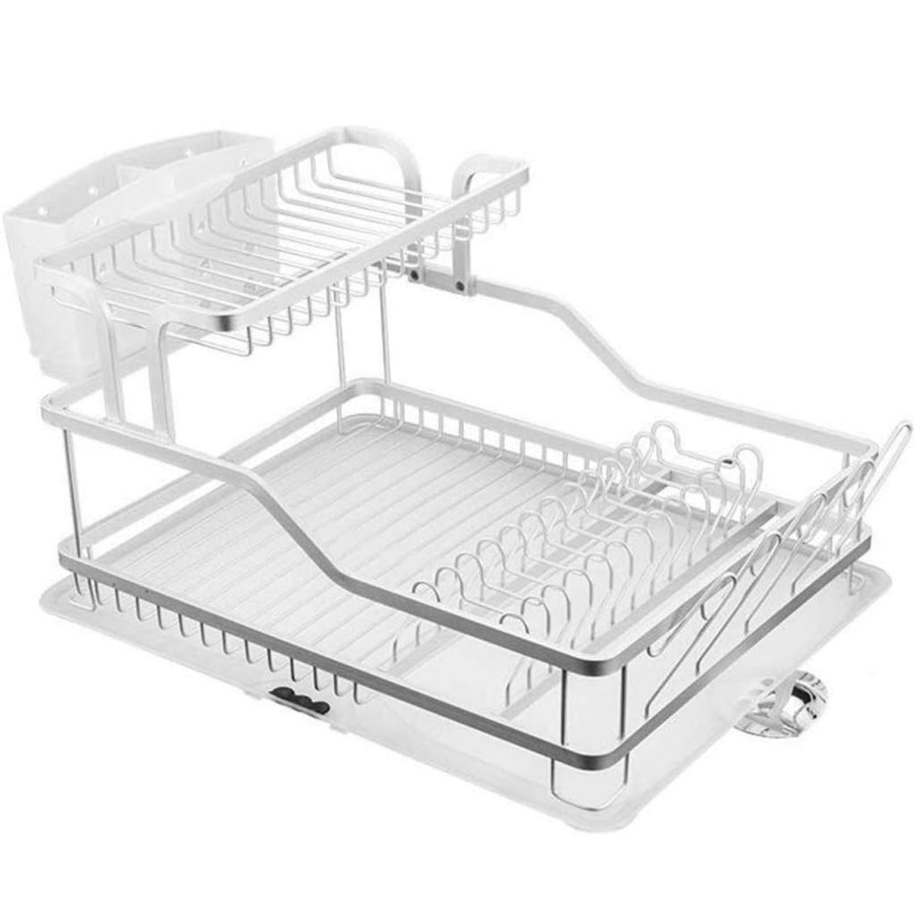 Egouttoir de Vaisselle en Métal Argent