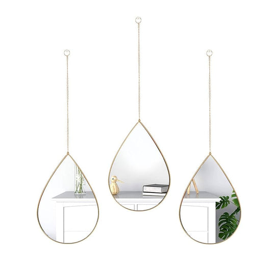 Set de 3 Miroirs Dorées