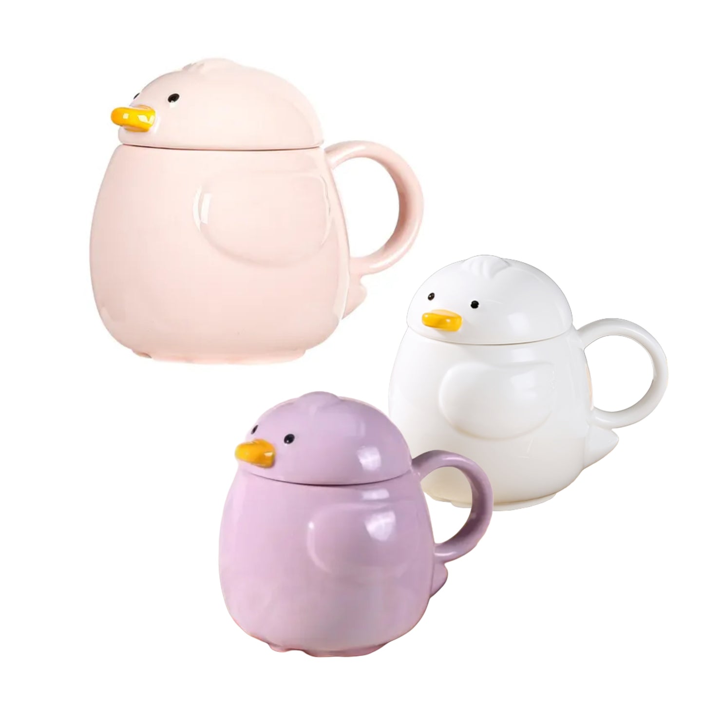 Mug en Porcelaine avec Couvercle