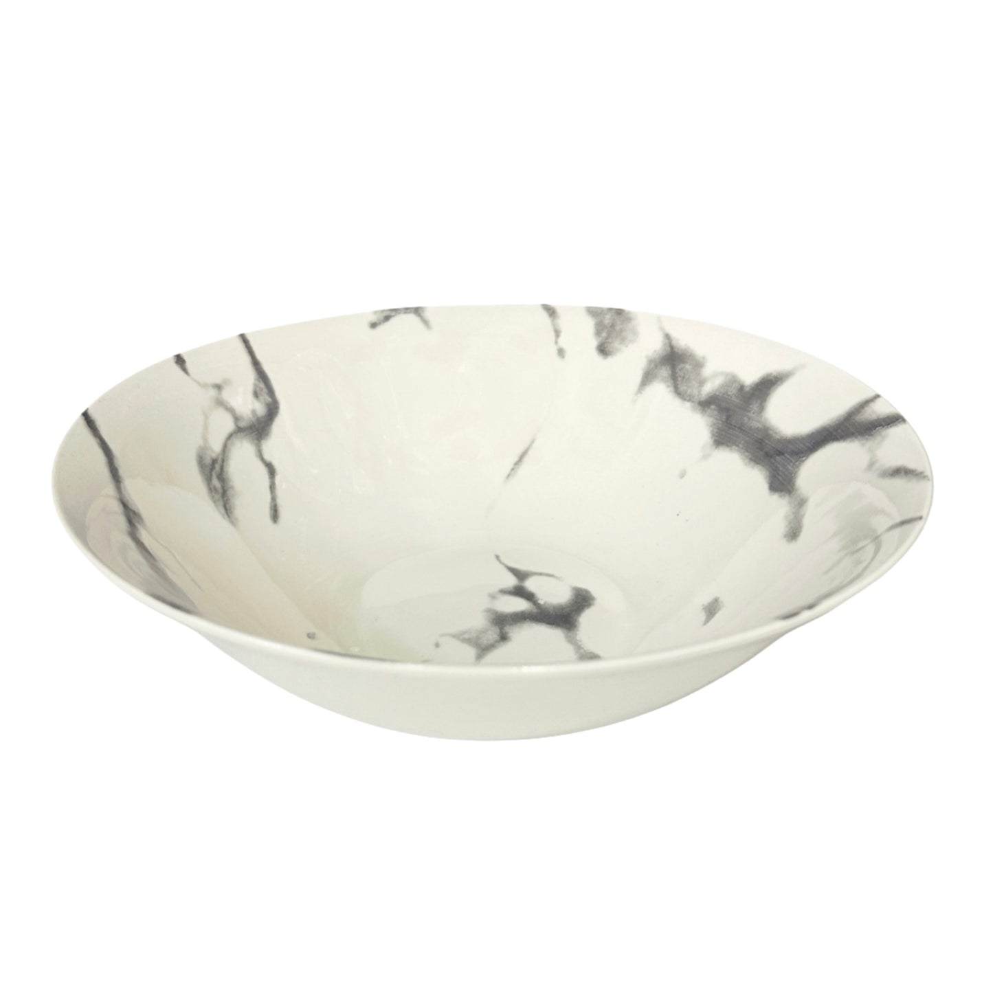 Vaiselle en Porcelaine Blanc Marbré