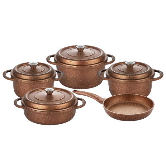 Batterie de Cuisine Granite 9 Pièces Falez