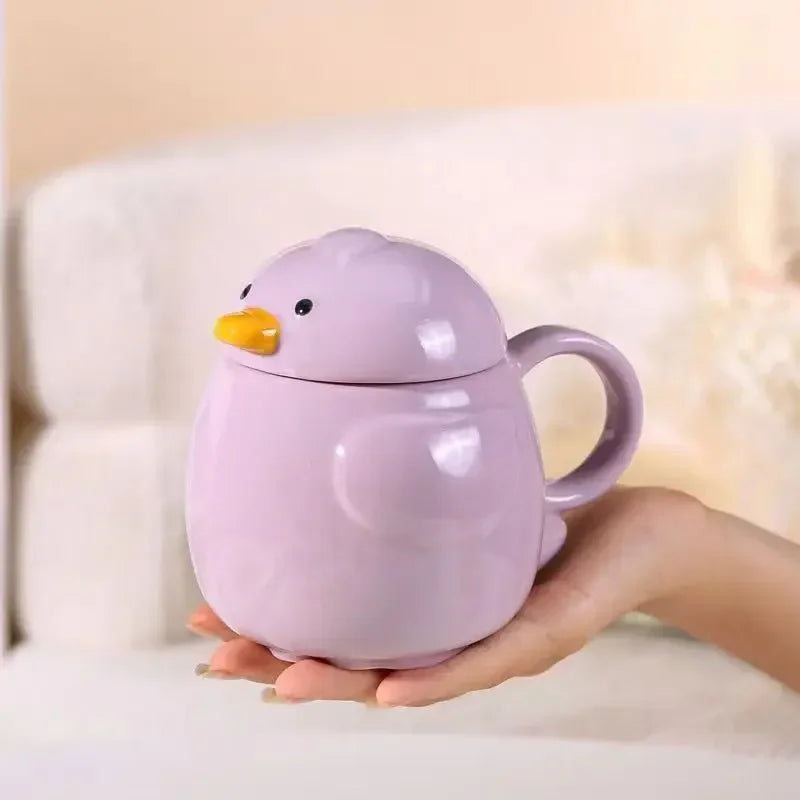 Mug en Porcelaine avec Couvercle