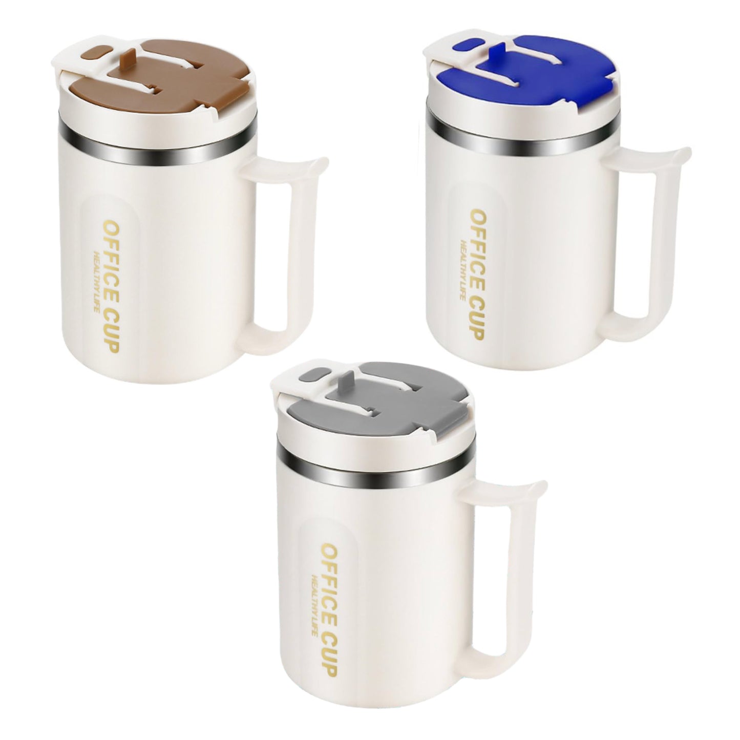 Thermos Mug Blanc avec Cuillère
