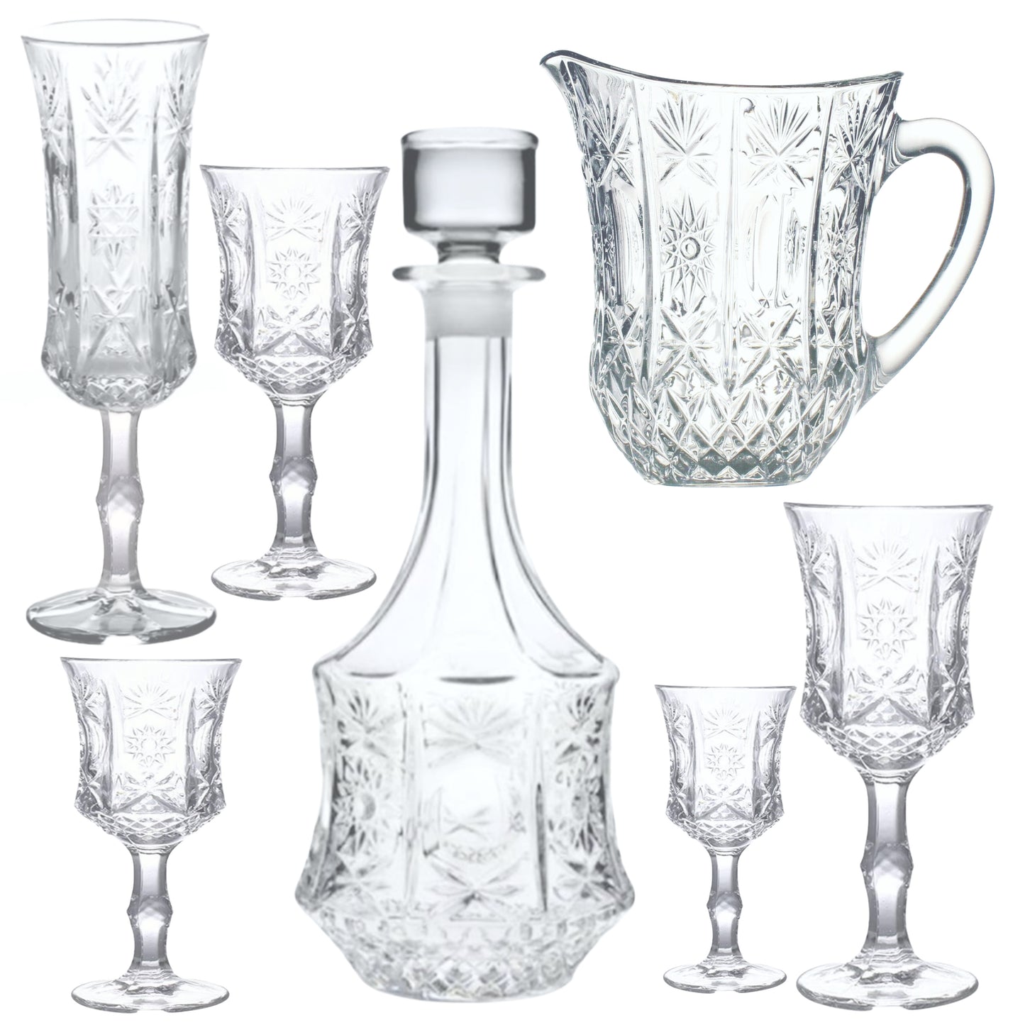 Service en Cristal 32 Pièces RCR Fabriqué en Italie