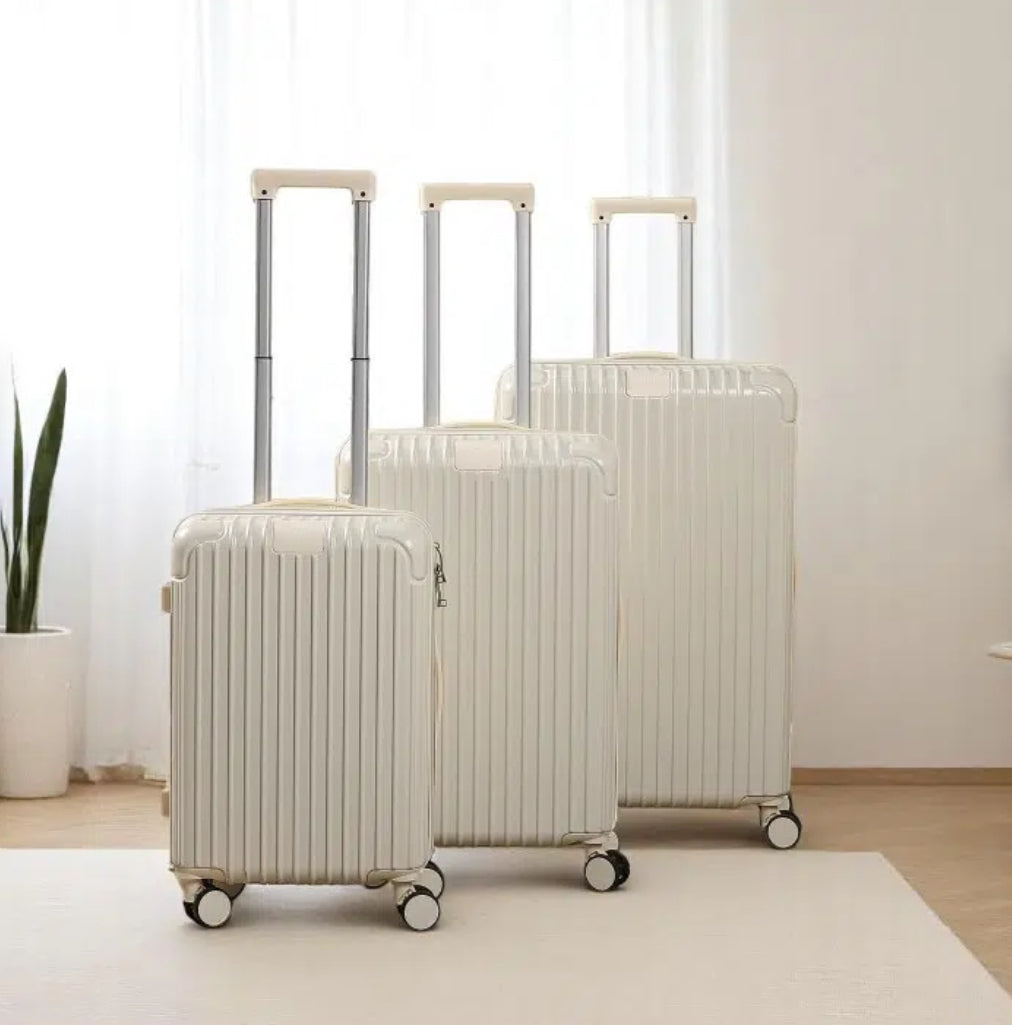 Série de 3 Valises incassables ABS - Beige