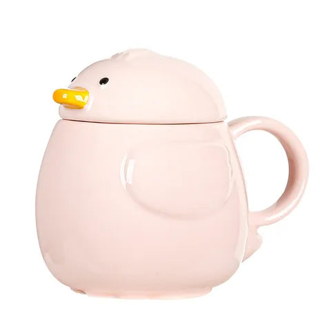 Mug en Porcelaine avec Couvercle