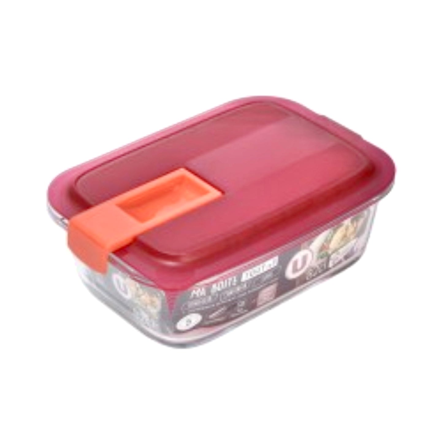 Boîte de Conservation Rectangulaire avec Couvercle en Plastique 197cl - 20/13cm