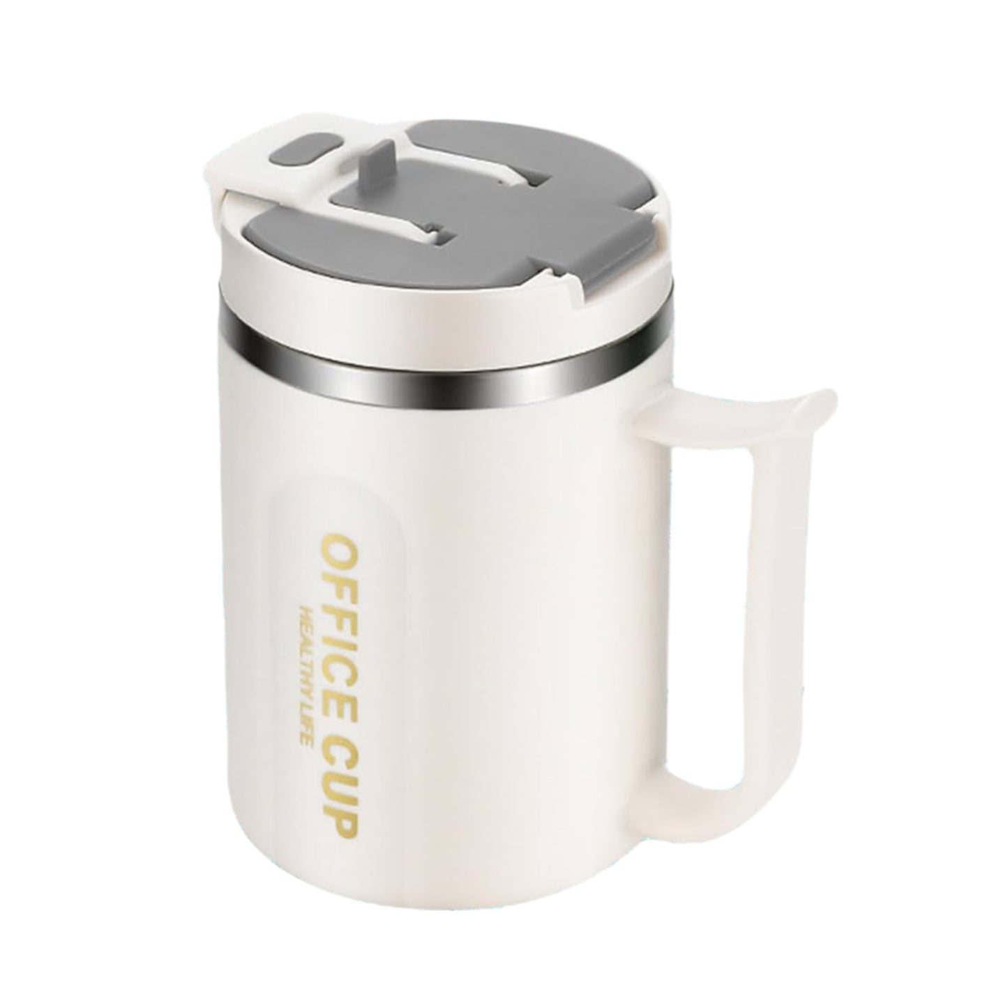 Thermos Mug Blanc avec Cuillère
