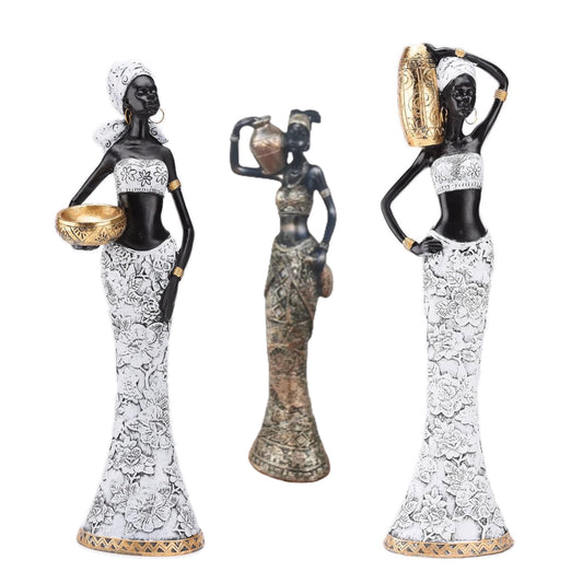 Statue Femme Africaine Décorative