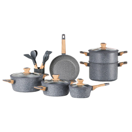 Batterie De Cuisine 19 Pièces Granite