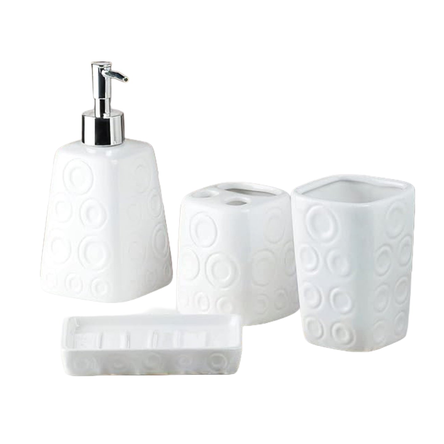 Set de Salle de Bain 4 Pièces en Céramique