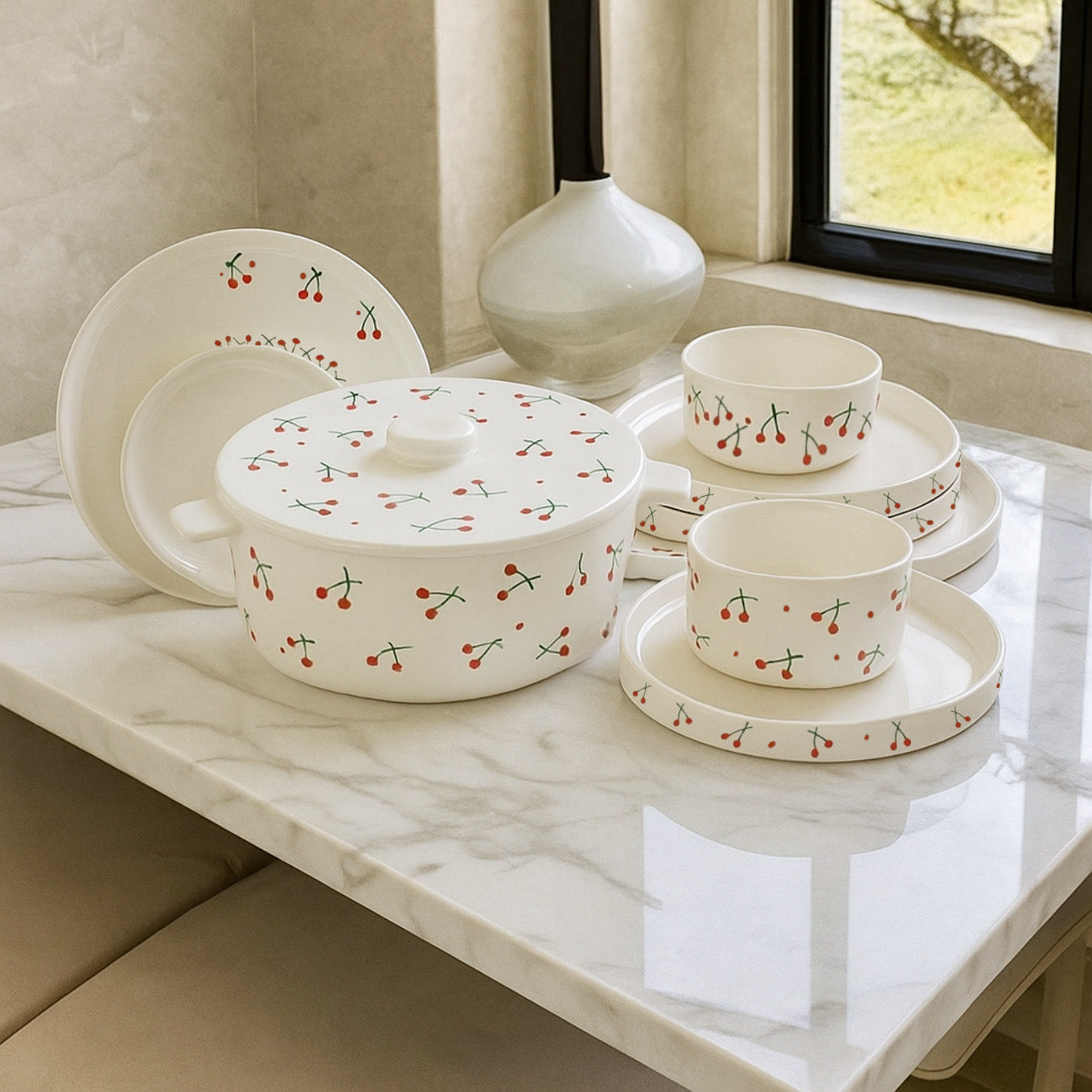 Service À Table en Porcelaine 20 Pièces