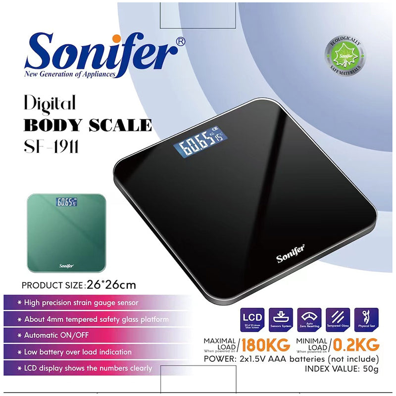 Pèse Personne Sonifer 180Kg 26*26cm