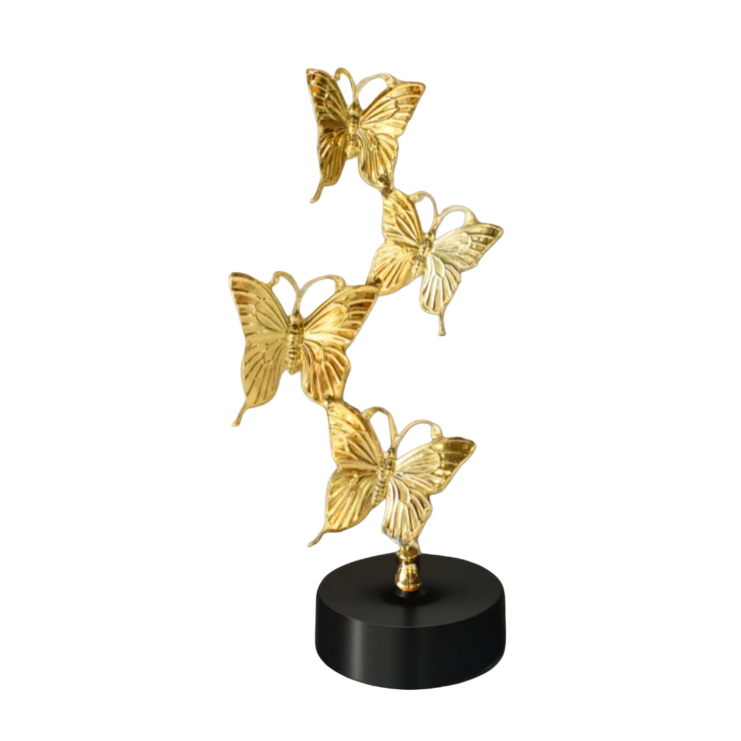 Élement Papillons Décoratif en Métal Dorée 34cm